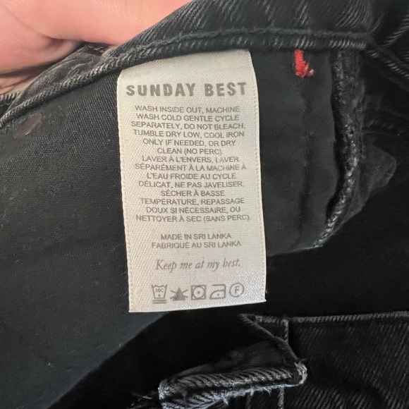 Sunday Best dad jeans in black, size 24 (Aritzia) - Picture 6 of 6